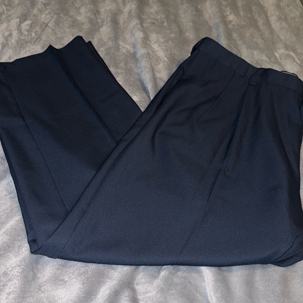 Haggar dress pants cool 18 pro 44 x 30 navy